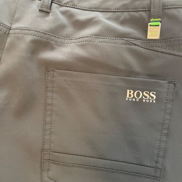 Black Hugo Boss Green Golf Pants size 34 - Picture 3 of 4